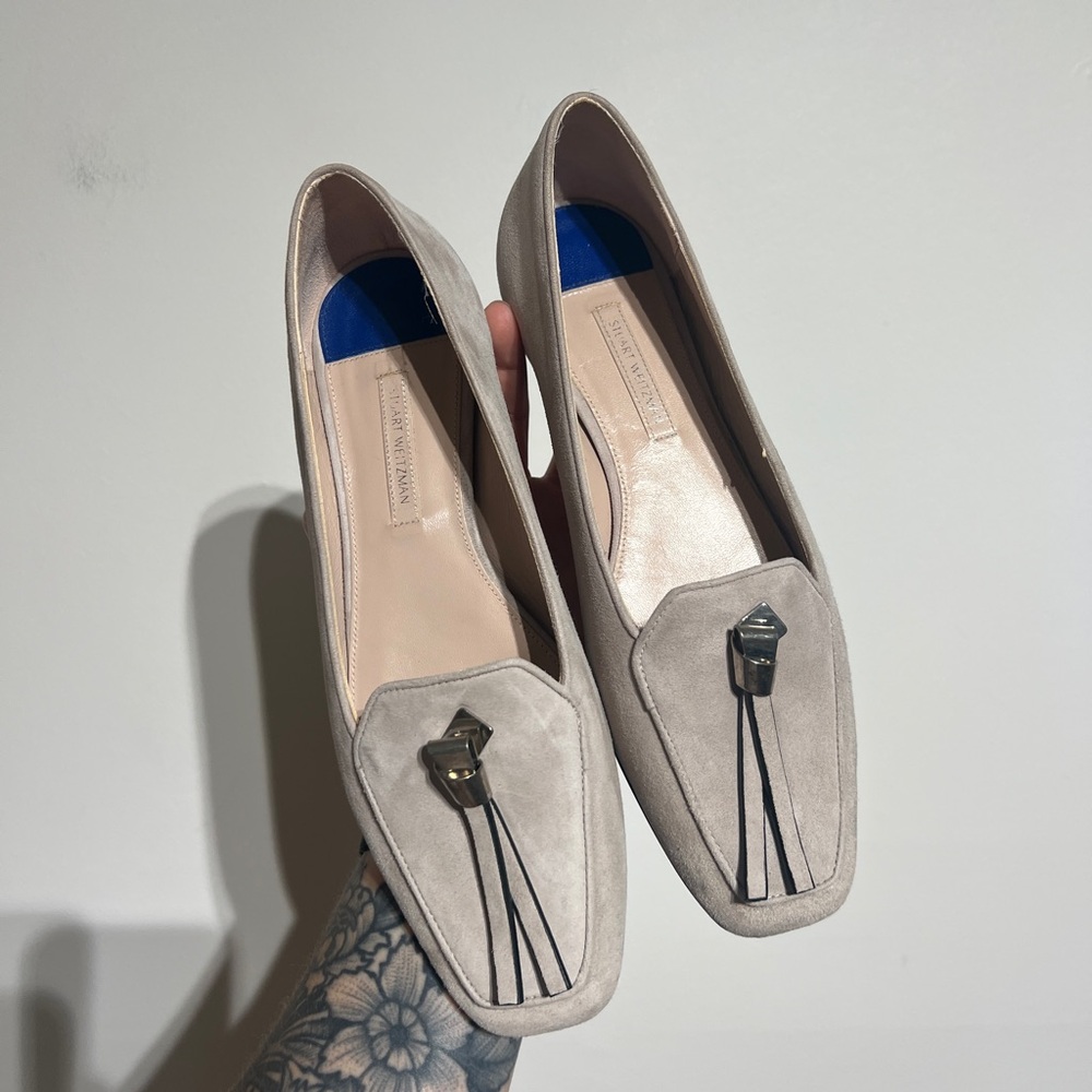 Stuart Weitzman Beige Loafers